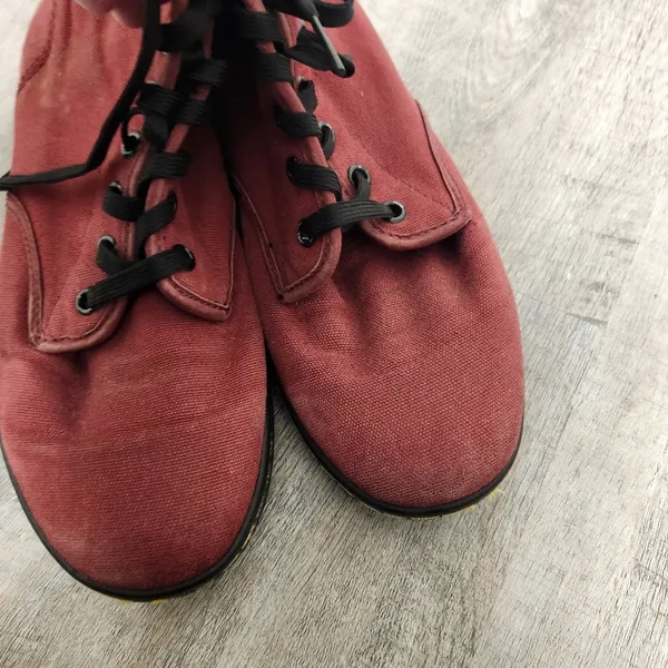 Dr. Martens Storeditch Red Canvas Lace Up Boots Size EU 41 - Image 4