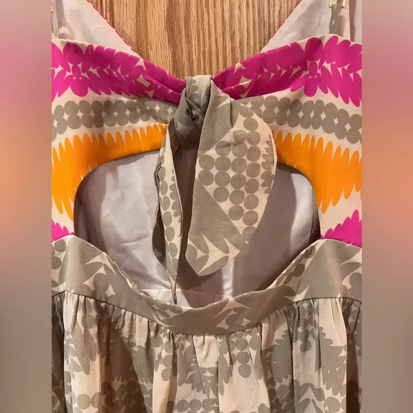 Trina Turk Gypsum Cut-Out Stretch Silk Lined Mini‎ Dress in Cactus Flower Size 6 - Image 13
