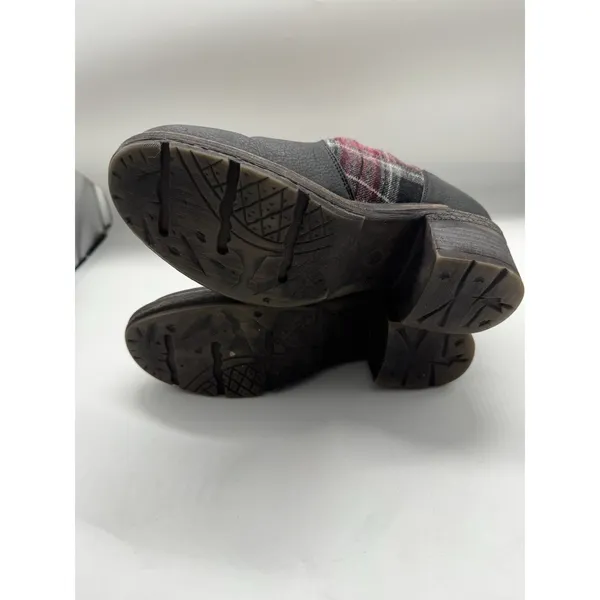 Muk Luk Plaid Flannel Zip Ankle Boots Women’s Size 7 - Image 10