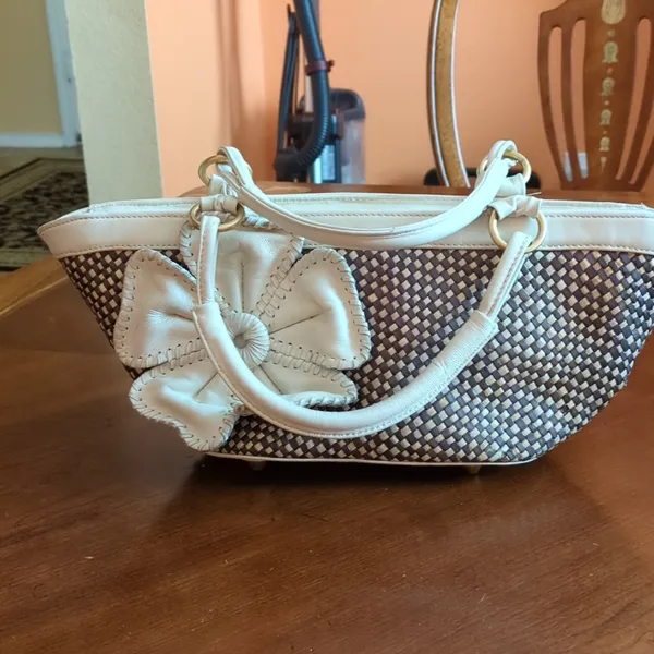 Brown/Cream Inge purse Brown - Image 2