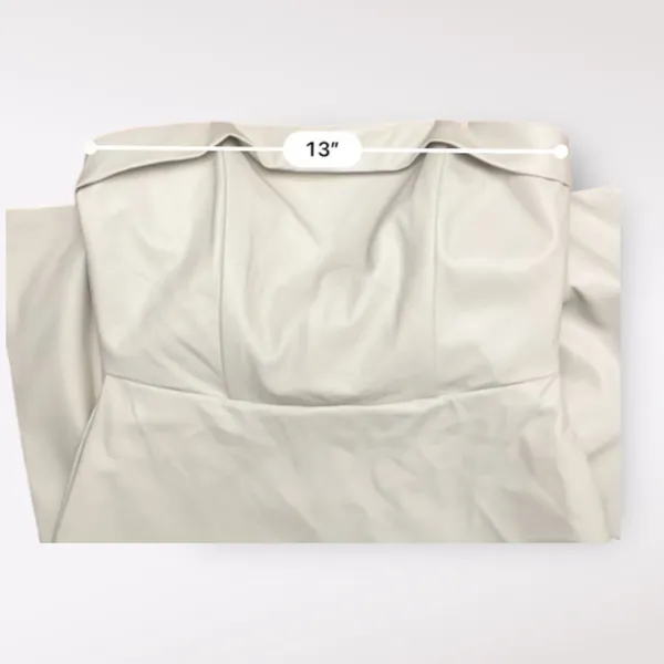 Miou Muse Cream Faux Leather Bow in back Strapless Short‎ Dress NWT Size S - Image 4