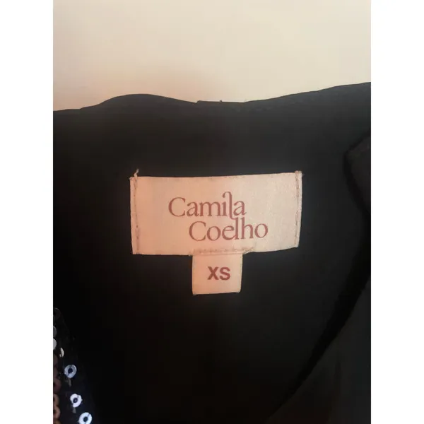 Revolve CAMILA COELHO Paulette Satin Mini Wrap Dress Sequins PARTY COCKTAIL XS - Image 4