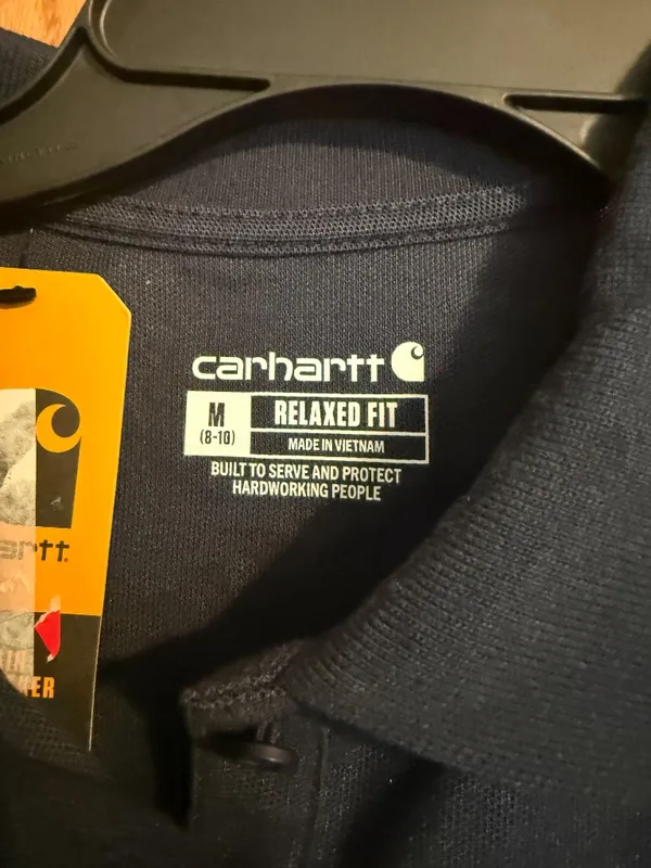 Carhartt Navy Blue Polo - Image 3