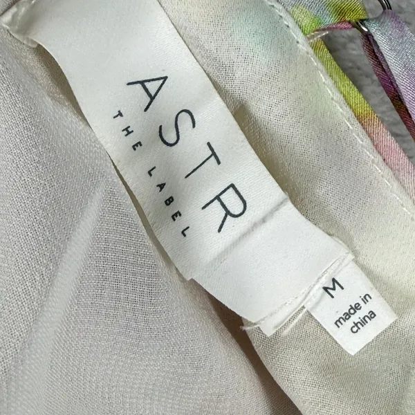 ASTR the Label Pink Yellow Tie Dye Viscose Maxi Slip Dress ACDR100591 Womens M - Image 2