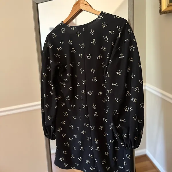 ASOS Floral Black Shift dress‎ Size 4 - Image 4