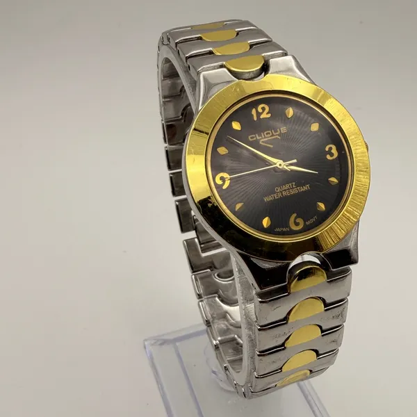 Elegant Vintage Clique Two-Tone Dress Watch - Japan Movt Working New Battery - Image 2