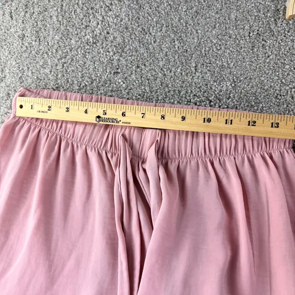 Ambrielle Pajama Set Women M Pink Satin Cami Short Sleepwear Balletcore Coquette - Image 3