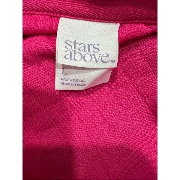 Stars above pink‎ sweater size large - Image 6