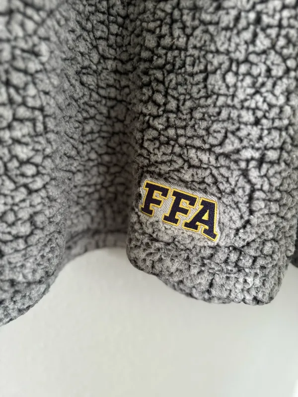 FFA Sherpa Jacket Gray Size M - Image 2