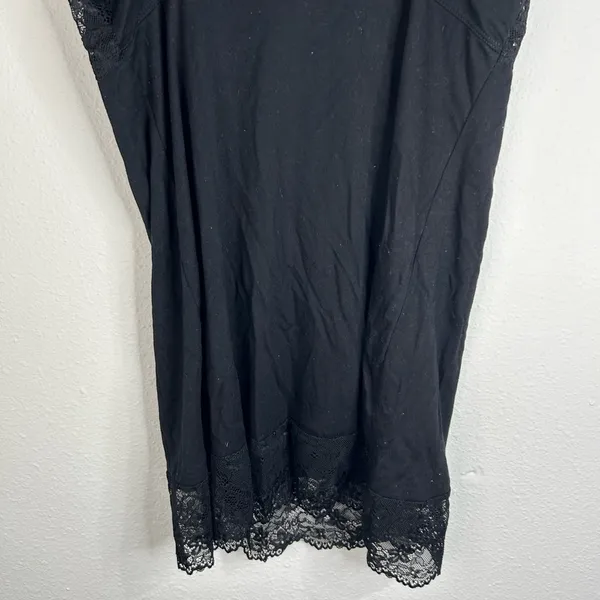 Jaclyn Smith Black Lace Trim Slip Dress - Size Small - Image 10