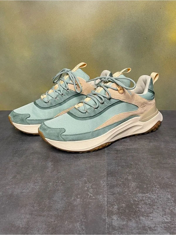 Timberland Motion Access Waterproof Women's Trail Sneakers Green/Tan Size 10 - Image 3