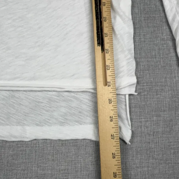 We The Free Shirt Womens Small White V-Neck Long Sleeve Lightweight Relaxed - Image 5
