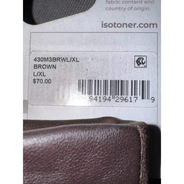Brand New Isotoner Women's Size L/XL Brown Genuine Leather Gloves - Image 5
