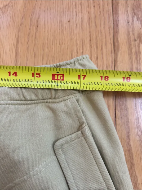 Madewell Womens‎ Large L Terry Pull-On Shorts Muted Khaki Green NJ812 Spring 23 - Image 6