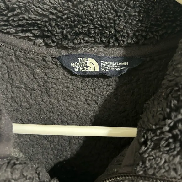The North Face Osito Hybrid Jacket‎ Women’s Black 1/4 Zip Fleece Pullover Medium - Image 2