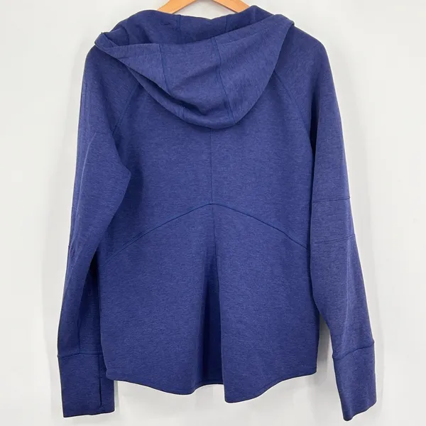 The North Face Hoodie Womens XL Full Zip Fleece Sweatshirt Outdoor Gorpcore Blue - Image 2