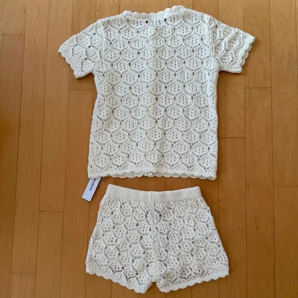 Princess Polly Sun Still Shines white crochet set - Image 3