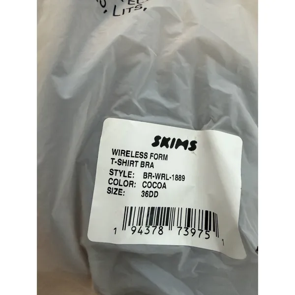 skims wireless form t-shirt Bra Cocoa Size 36DD NWT $50 - Image 4