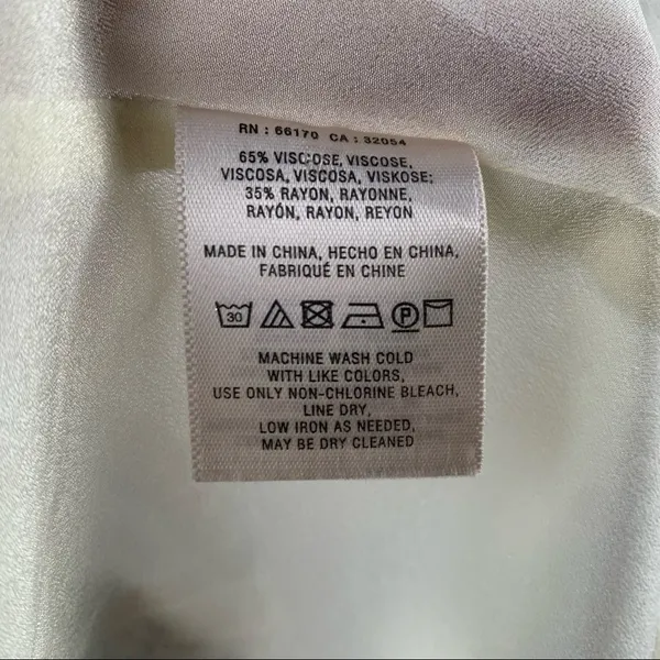 Maeve Patchwork V Neck Open Back Hi‎ Lo Midi Dress Size Extra Small - Image 5
