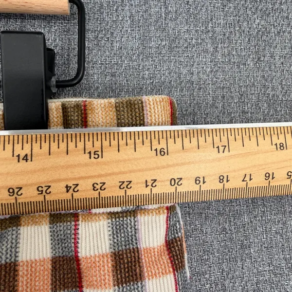 Anthropologie Essential Collection Plaid Corduroy Straight Leg Trouser Pant 12 - Image 9
