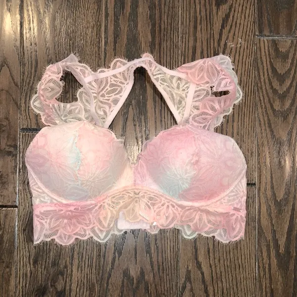 PINK VICTORIAS SECRET padded bra size medium - Image 2