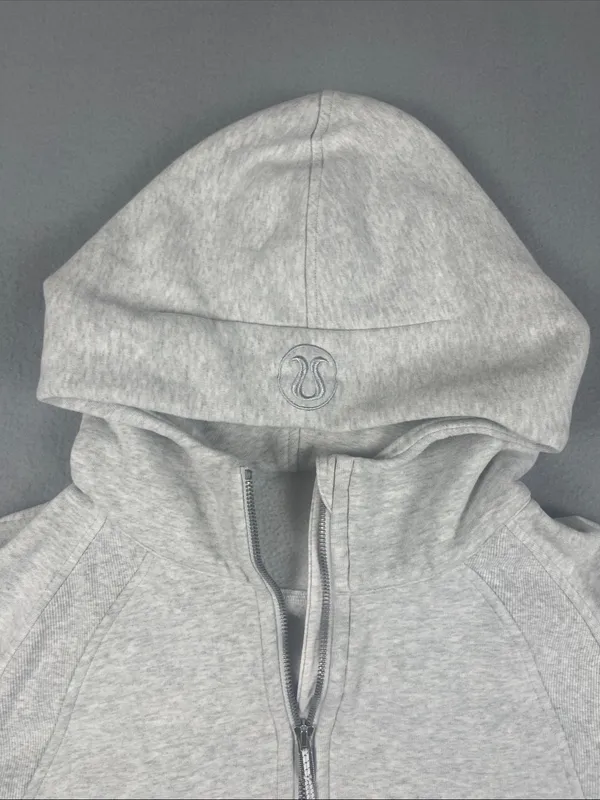 Lululemon Oversized Half-Zip heather gray scuba hoodie Size: XL/XXL - Image 2