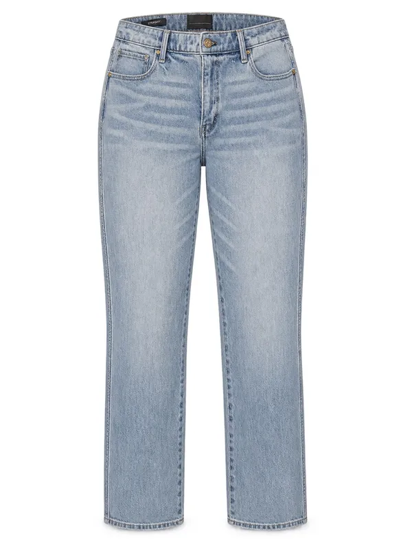 White House Black Market Curvy Straight Jeans Women 10 Light Wash - Image 2
