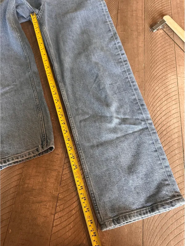 Everlane The Way High Jean Straight Organic Cotton Light Wash Women’s size 27 R - Image 12