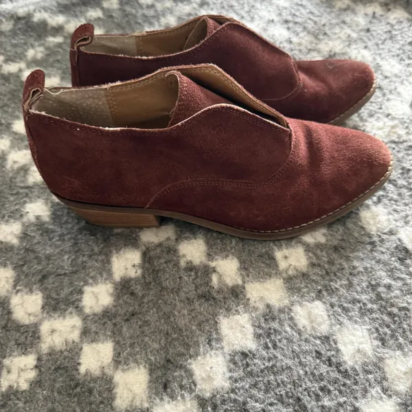 Lucky Brand Shoes Womens Size 8M Brown Suede Ankle‎ Booties Low Heel Kimbery - Image 2