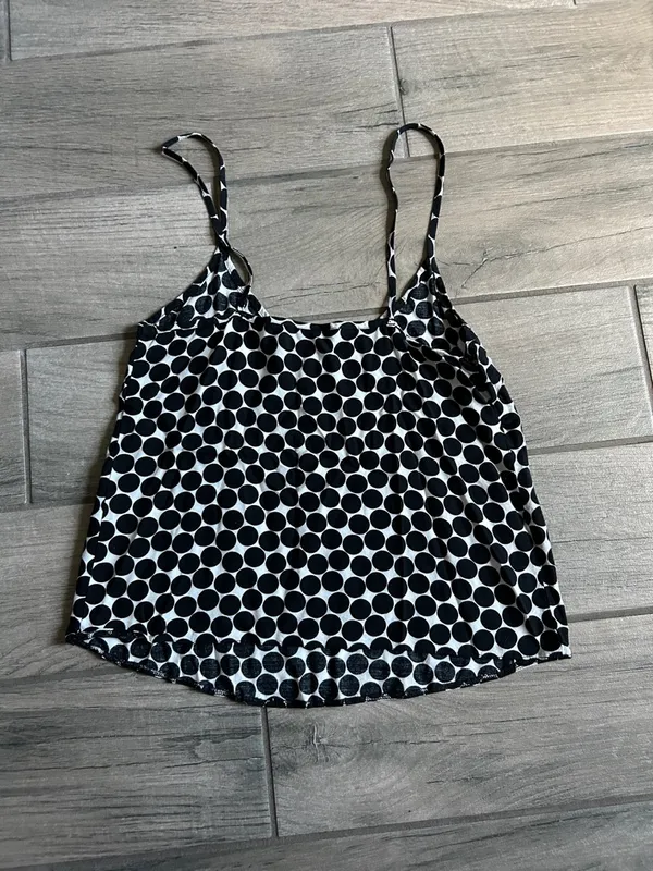 ASOS Black & White Polka Dot Spaghetti Strap Camisole - Image 3