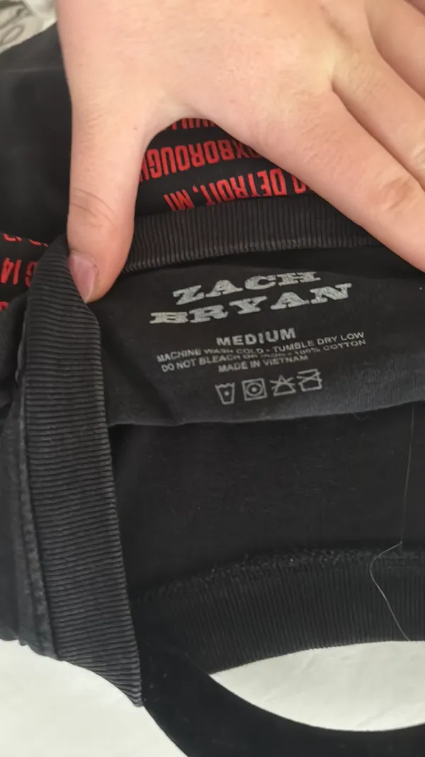 Zack Bryan Quittin Time Tour ‘24 T-Shirt - Image 3