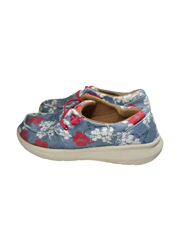 Ariat x Western Aloha Floral Canvas slip on Sneakers floral Hawaiian 8 casual - Image 2
