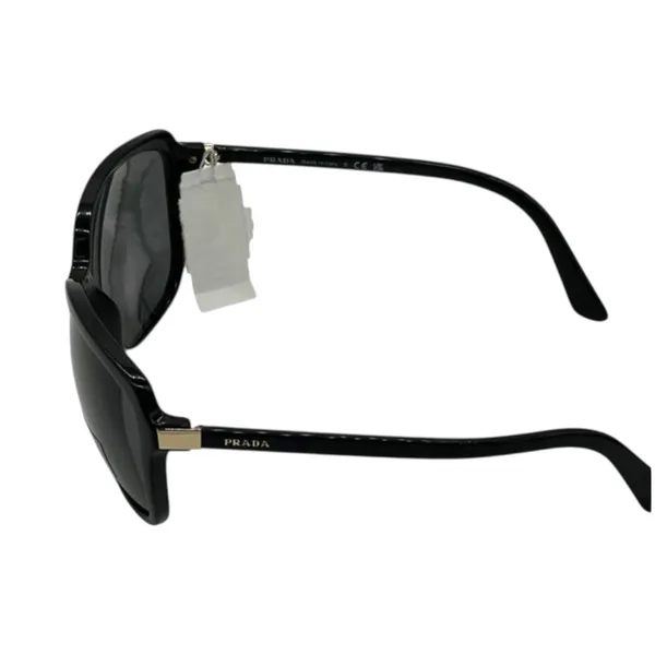 NWT Prada Classic Black with Gold Accents Sunglasses & Case 100% UV Protection - Image 5