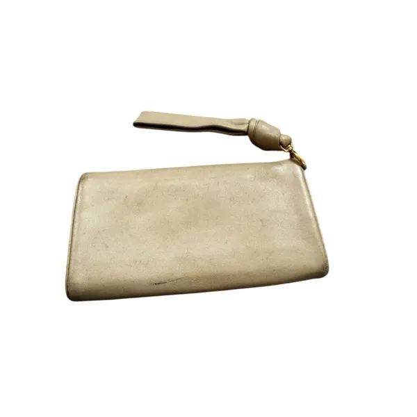 Tory Burch Beau Leather Wristlet Tri Fold Wallet - Image 4