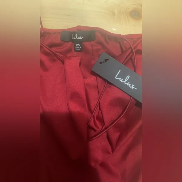 LULU’S TALKING SMOOTH RED COWL NECK BODYSUIT - Image 5