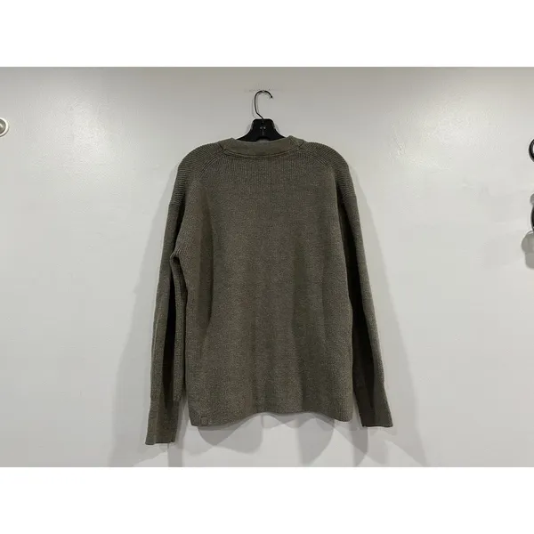 Lululemon Merino Wool-Blend Ribbed Crewneck Sweater Heathered Nomad Sz 8 - Image 3