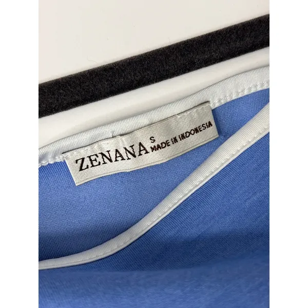 Zenana Blue Athletic Tennis Dress Built-In Shorts Sleeveless Mini Dress Small - Image 6