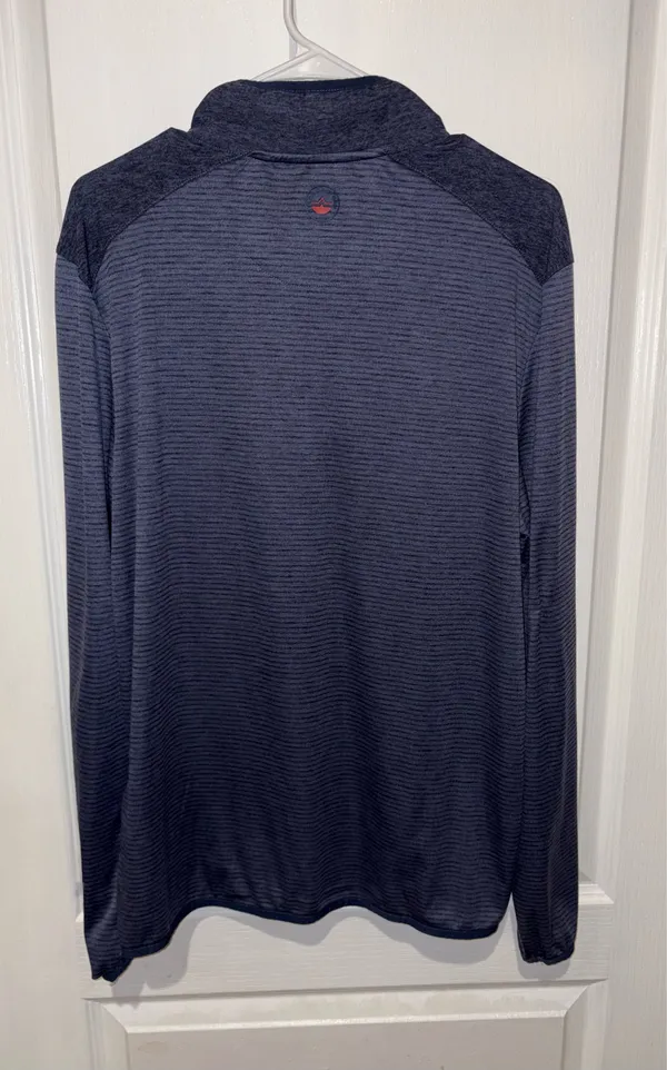 Flag & Anthem Madeflex Warren Quarter Zip Performance Pullover – Navy Blue Size M - Image 2