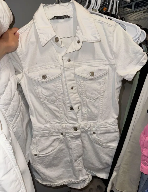 ZARA Romper Denim White - Image 2