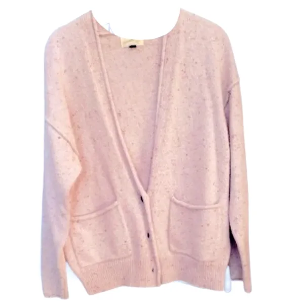 🦋 Universal Threads Lilac Pink Speckled Cardigan Sweater Size Medium - Image 4
