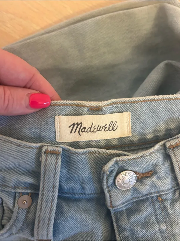 Madewell Washed Light Blue Distressed Boyfriend Jeans - Image 4