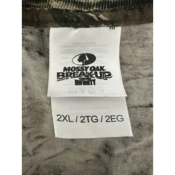 Mossy Oak Shirt Women 2XL Camo Breakup Infinity Long Sleeve Tee Outdoors Hunting - Image 4