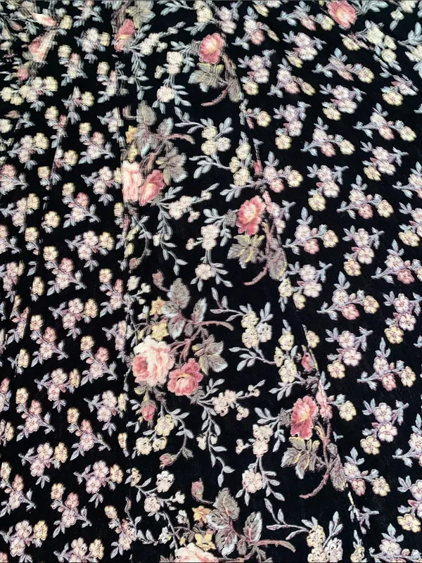 UNBRANDED Broomstick mixed print ditzy floral tea rose round neckline size L - Image 4