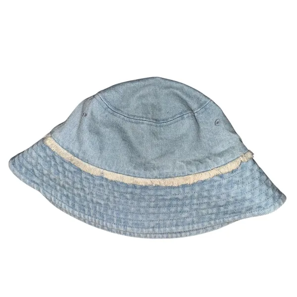 Universal Threads Denim Bucket Hat Light Wash Blue 100% Cotton unisex adjustable - Image 8