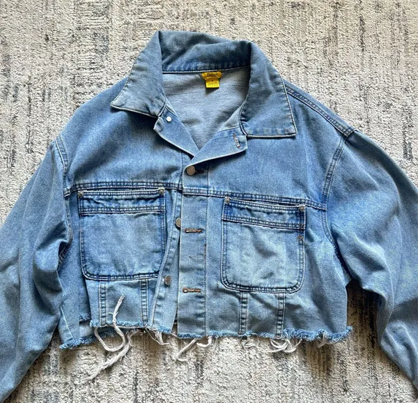 Oversized Jean Jacket Blue Size M - Image 2