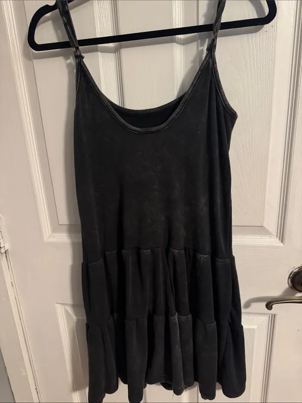 wild fable Black Tiered Slip Mini Dress - Image 6