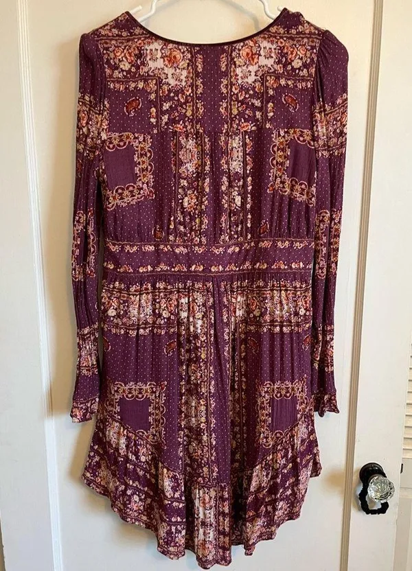 Free people Bridgette berry mini dress - Image 3