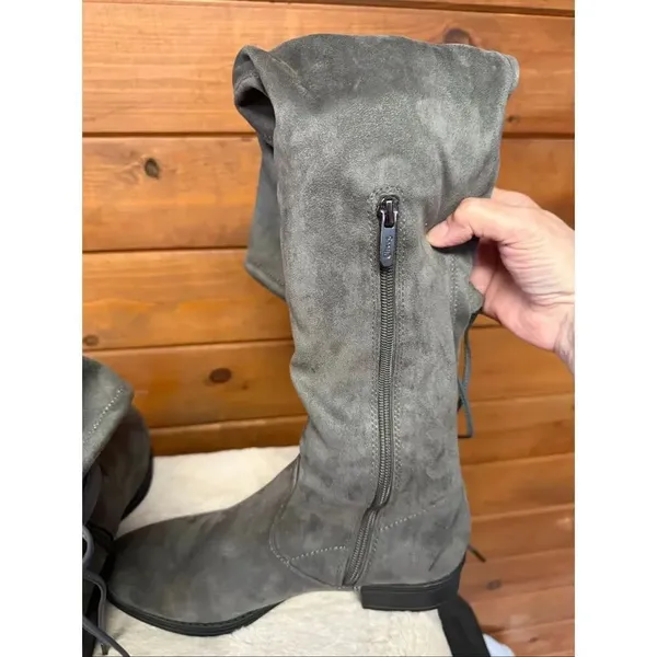 Circus By Sam Edelman Peyton Dark Gray Over Knee Boots Sz 9.5 NIB - Image 5