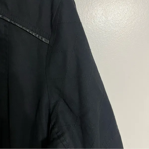Women's Pure Energy‎ Black Winter Fall Jacket Size XL Faux Leather Trim Black - Image 9