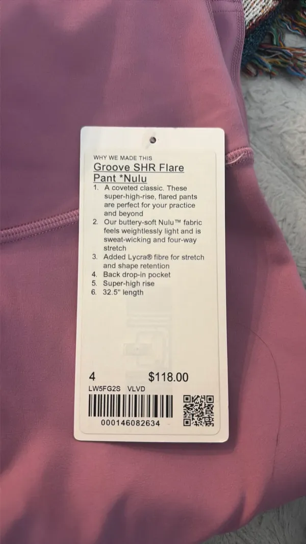 NWT Lululemon Groove SHR Flare Pant Nulu - Image 7